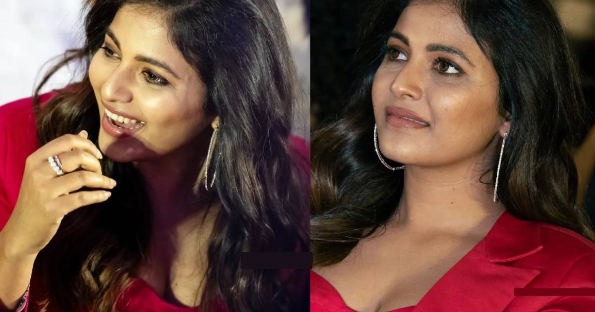 Anjali in red dress viral photo