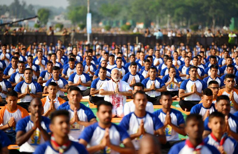 Modi yoga day speech