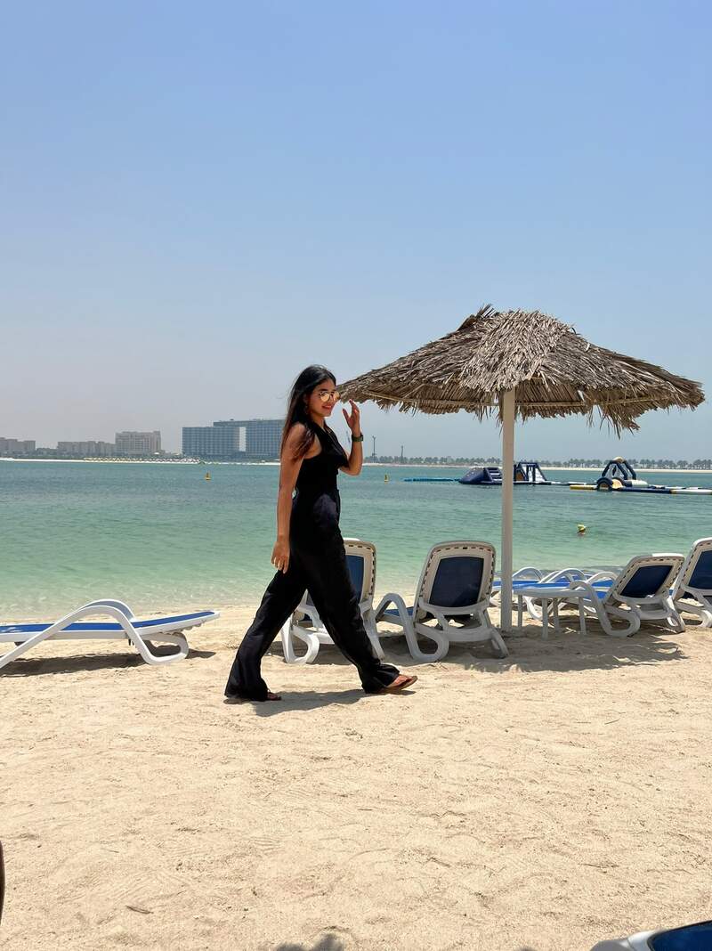 Anjali dubai beach clicks