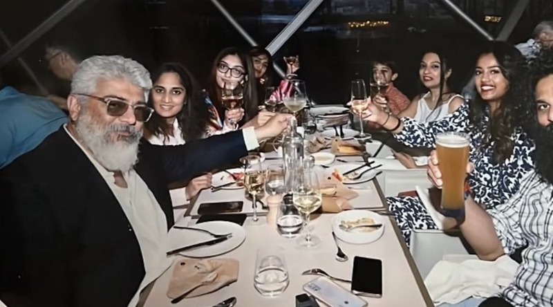 Ajith dinner with family friends paris