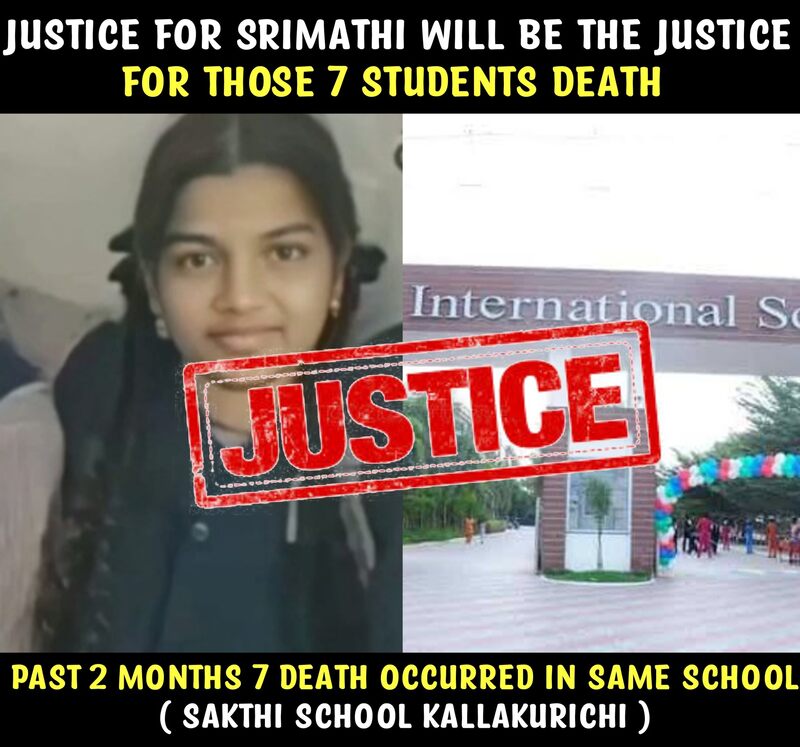 Mk stalin justice for srimathi