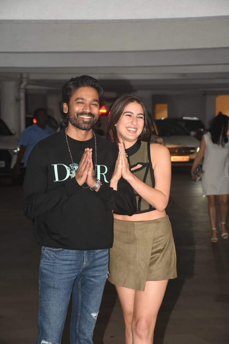 Dhanush sara ali khan video viral