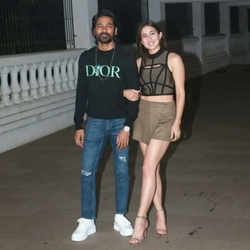 Dhanush sara ali khan video viral