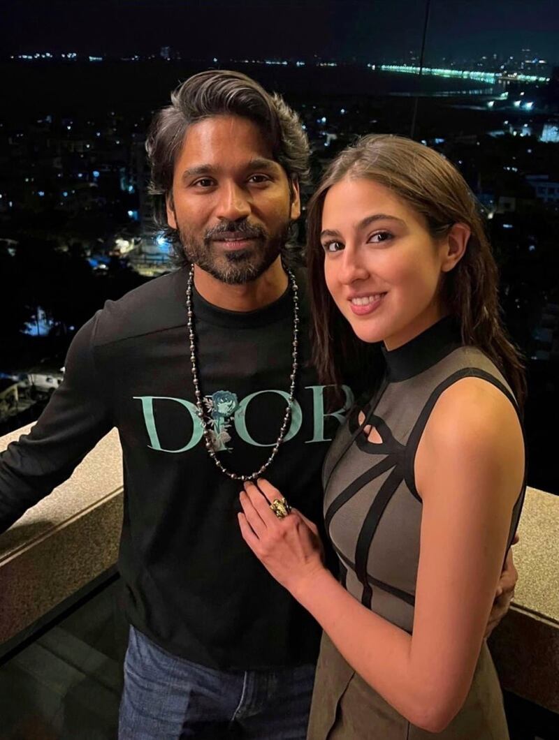 Dhanush sara ali khan video viral