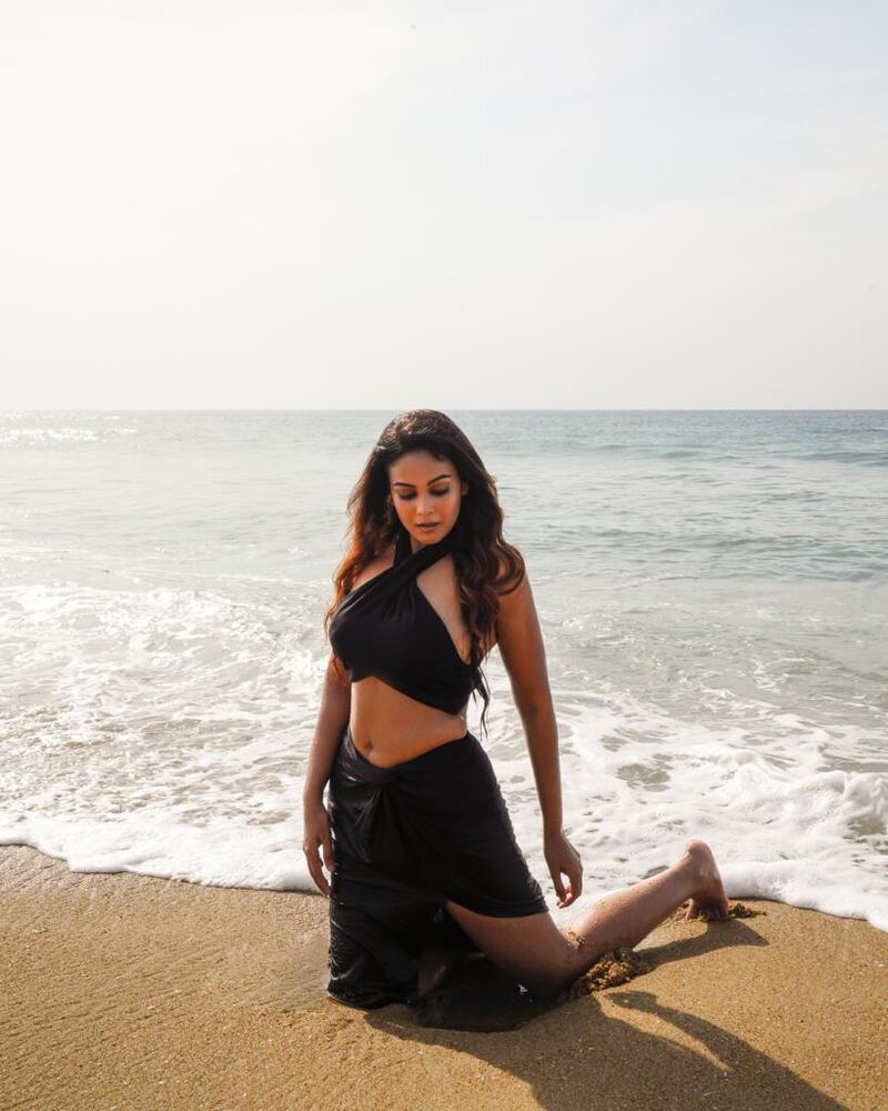 Chandini latest beach pics
