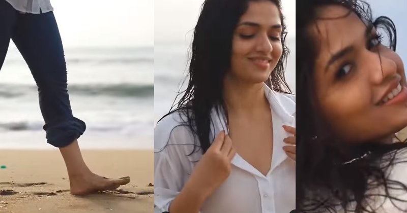 Sunaina latest beach video