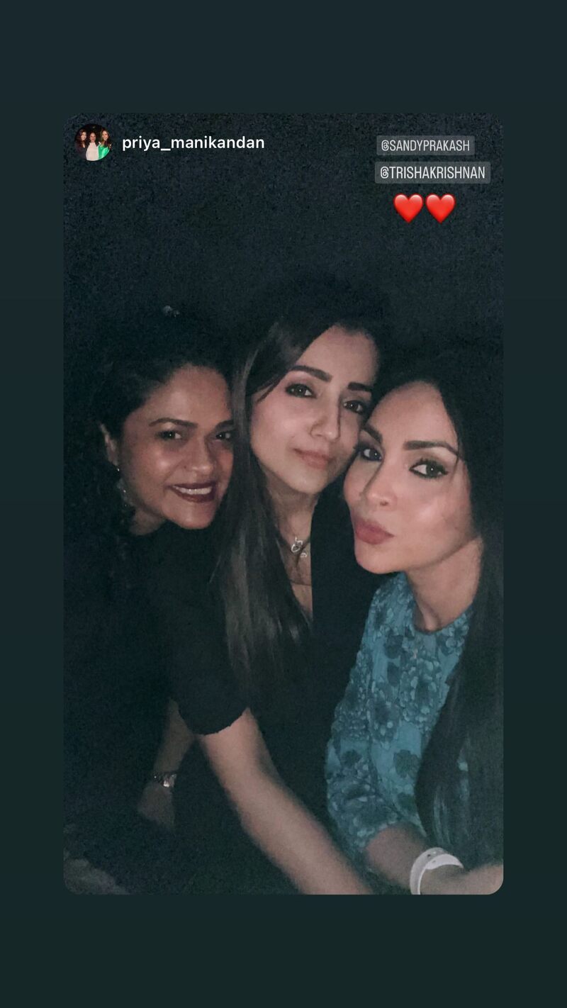 Trisha latest party with friends