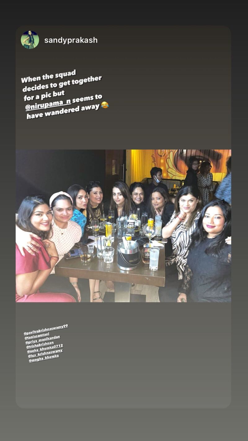 Trisha latest party with friends