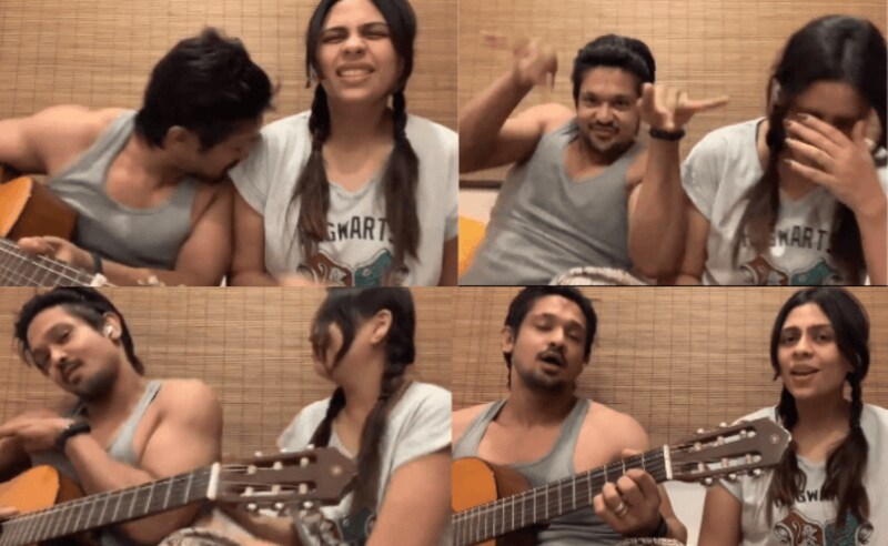 Nakul his wife singing