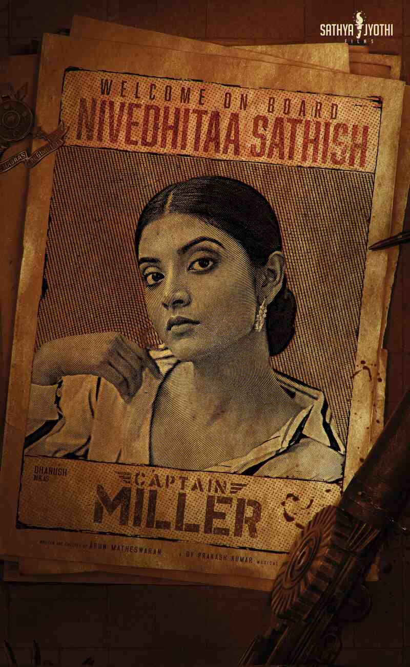 Niveditha sathish in captain miller 3