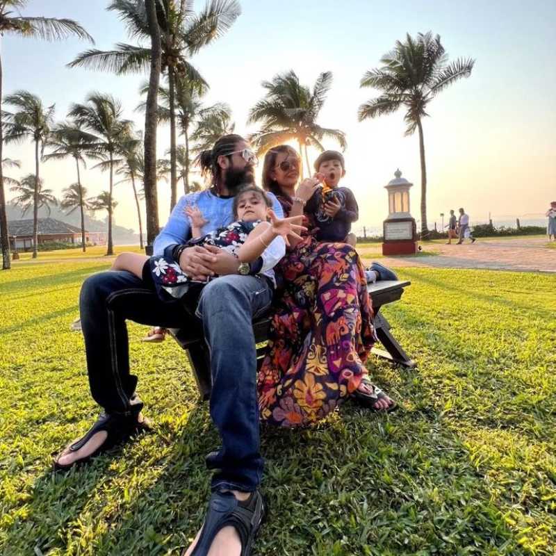 Yash with his kids fun photos viral