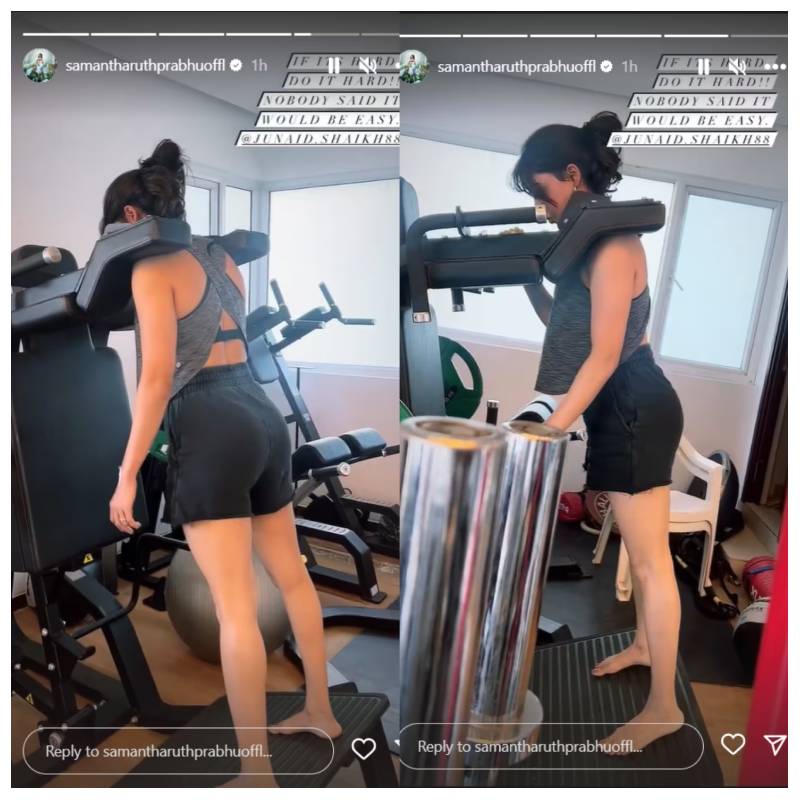 Samantha latest workout video viral
