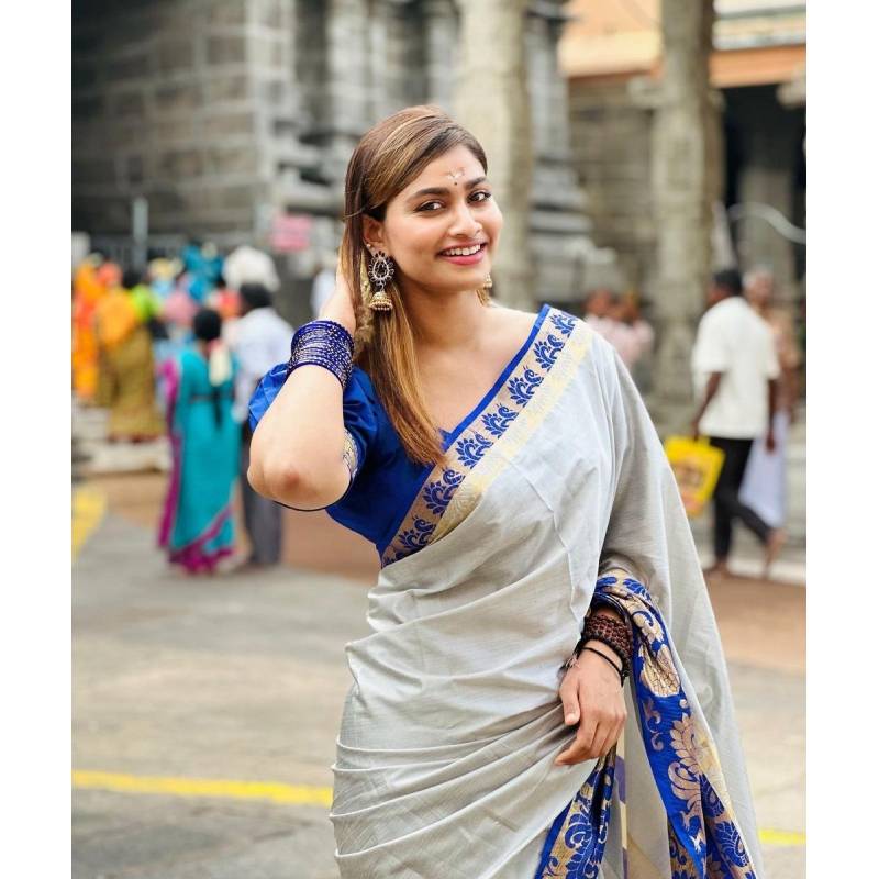 Shivani latest in saree