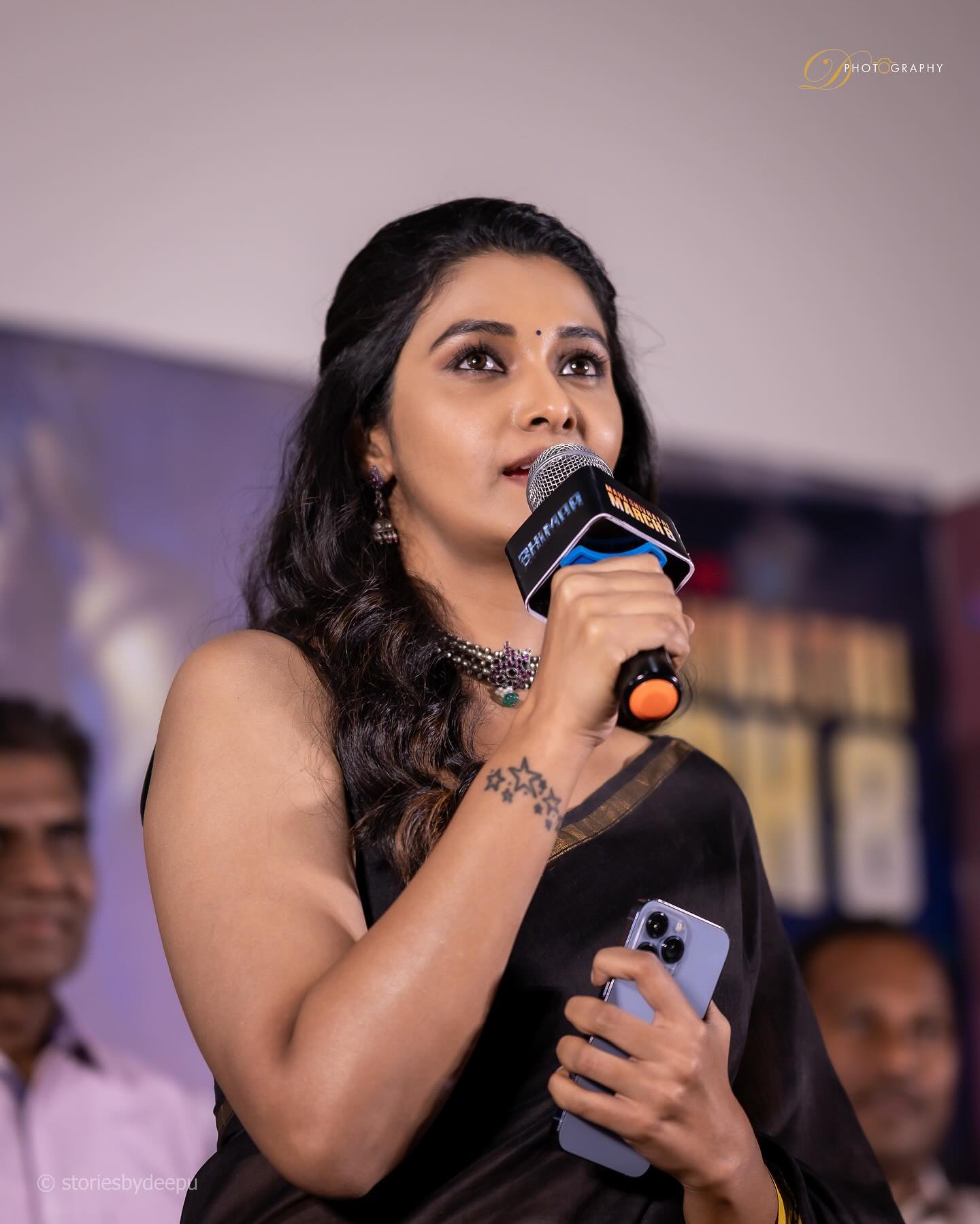 Priya bhavanishankar on fuction black saree