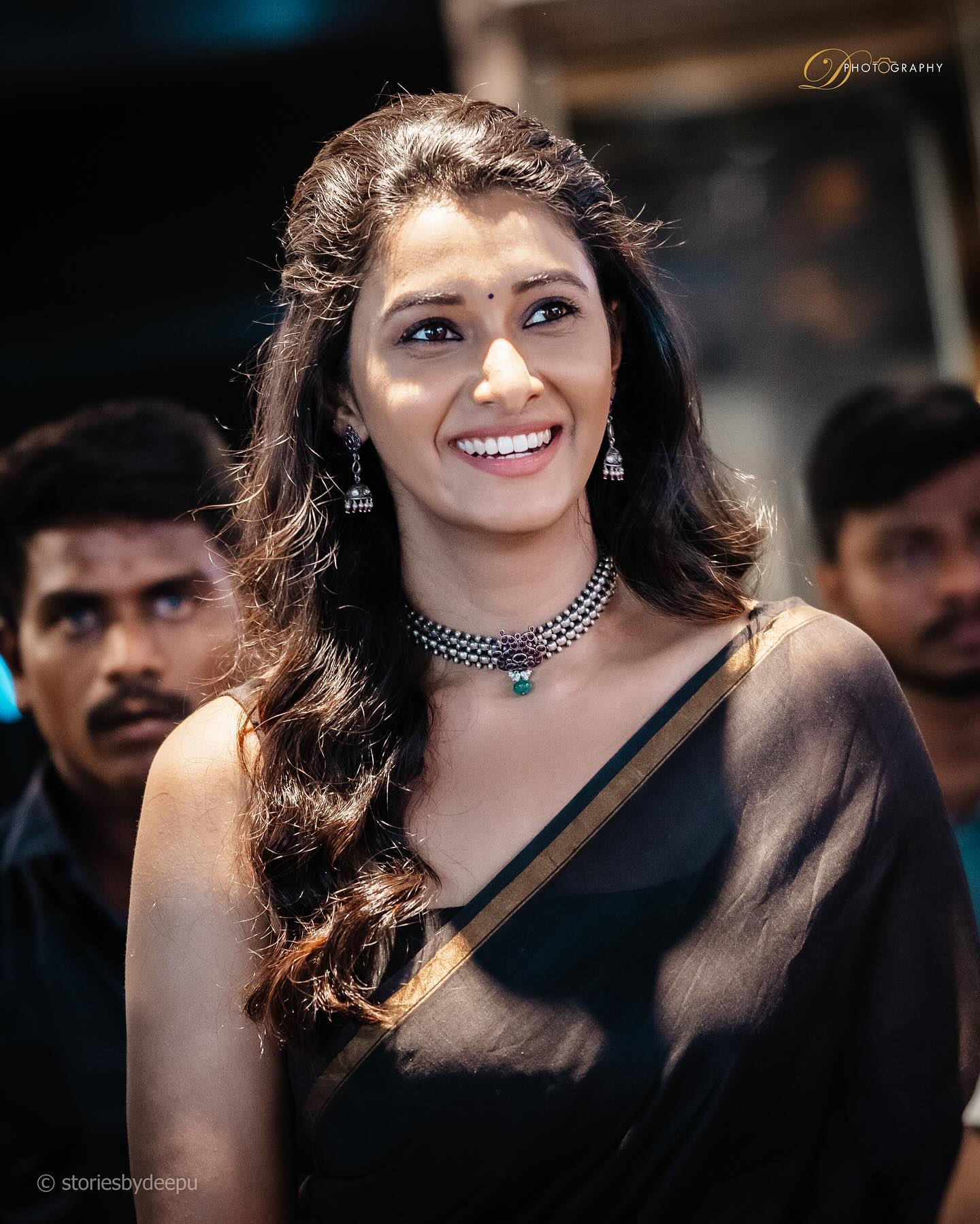 Priya bhavanishankar on fuction black saree