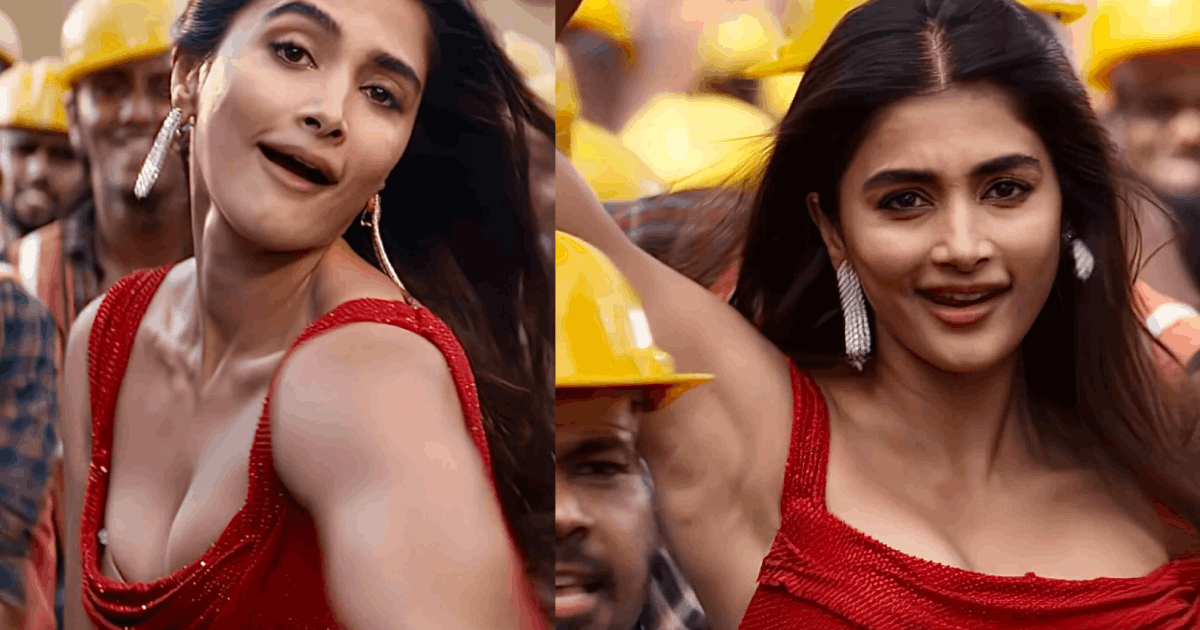 Pooja hegde in green dress