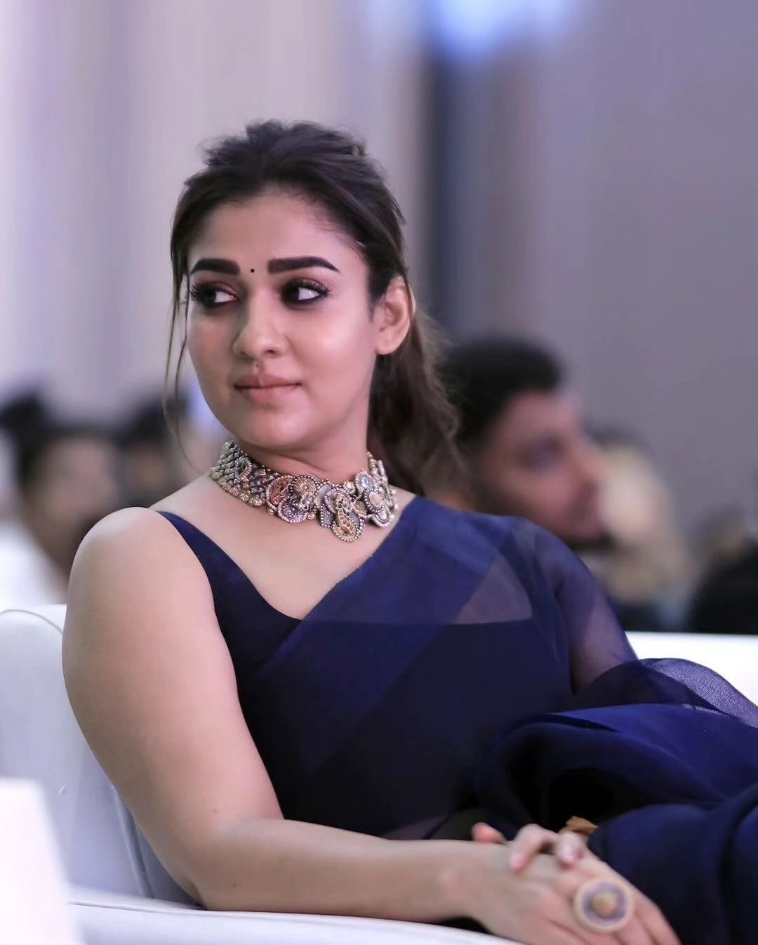 Nayanthara in blue saree