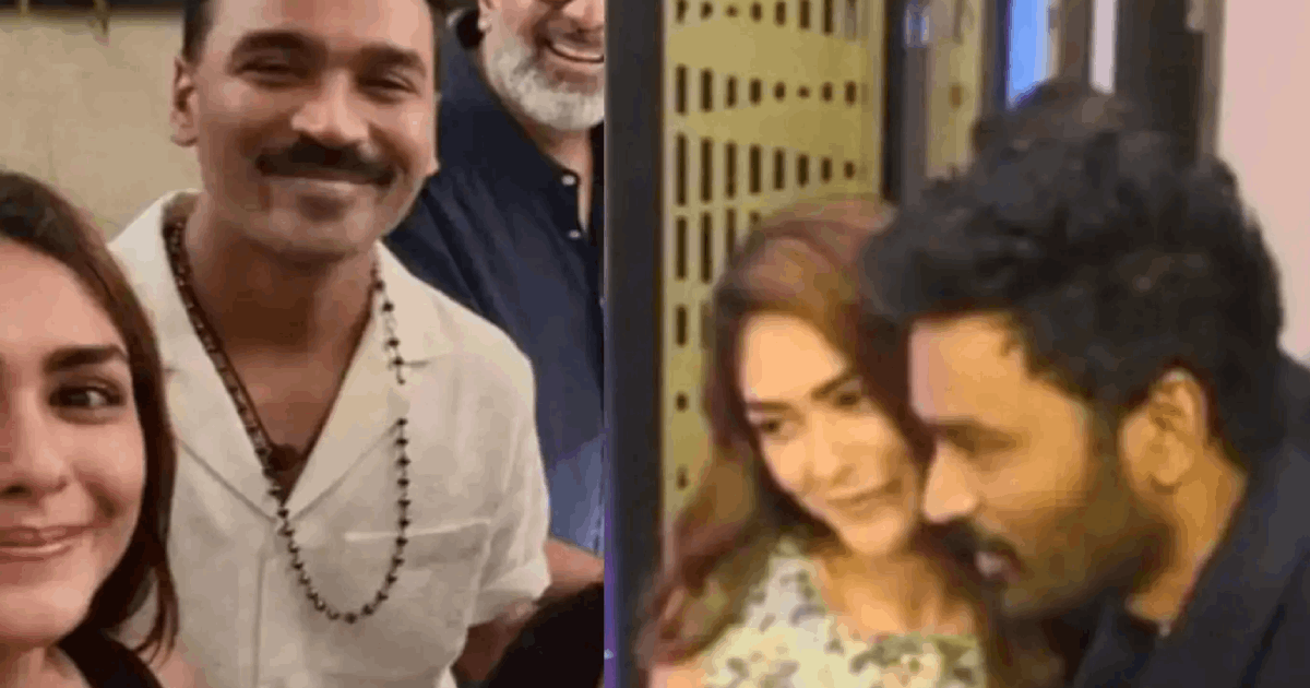 Mrunal thakur dhanush both on date vedio