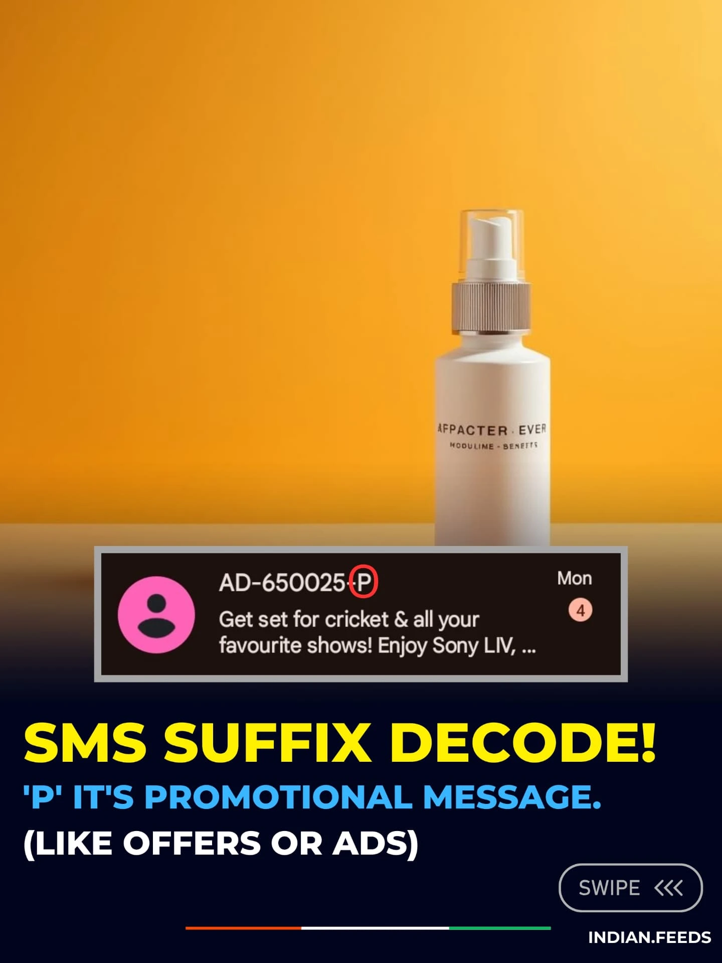 Sms code meaning awarness goverment