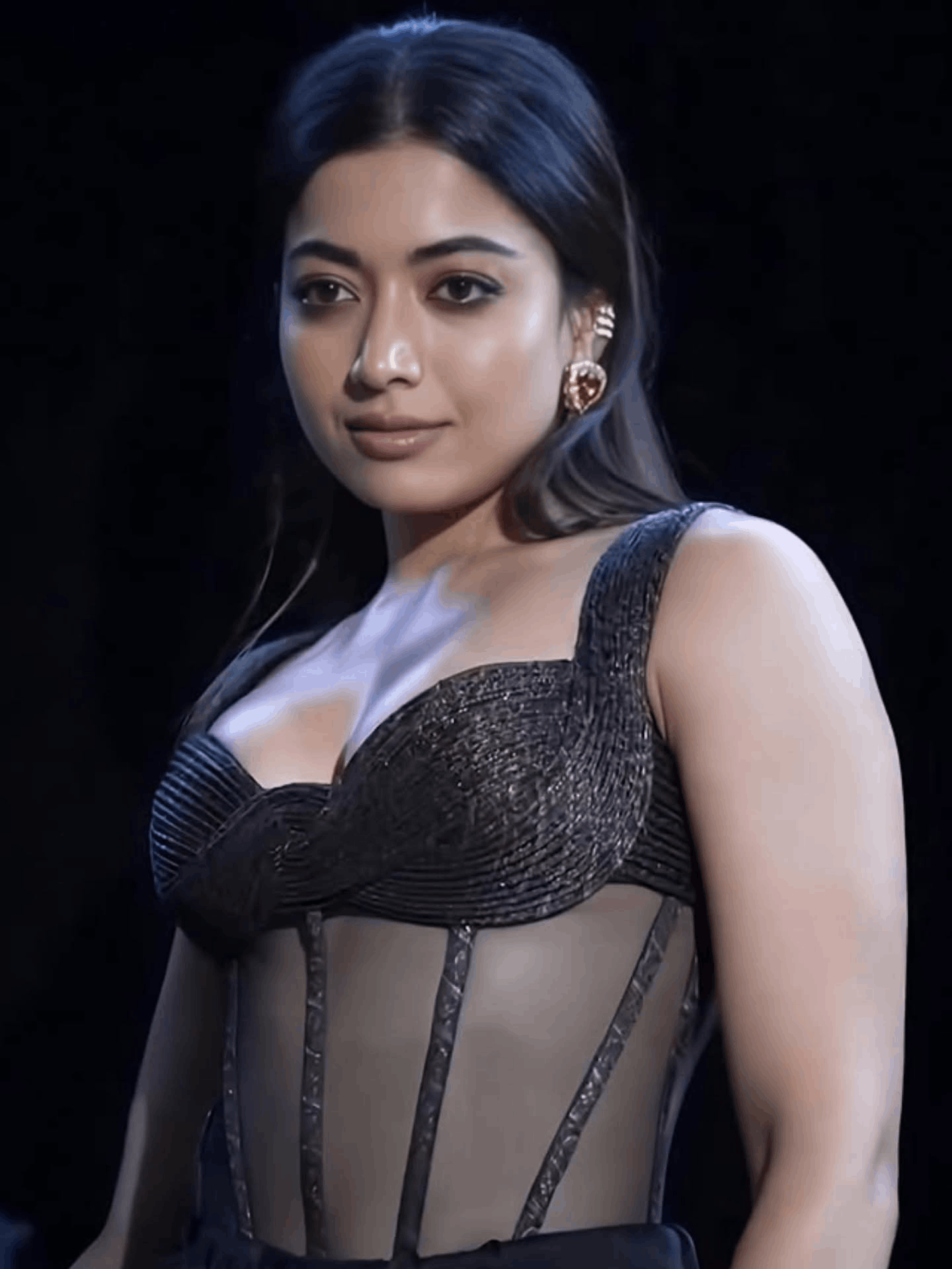 Rashmika mandanna in pool dress