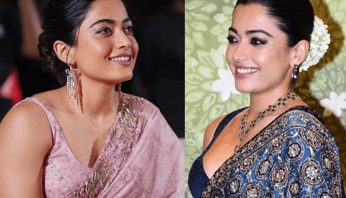 Rashmika mandanna in pool dress