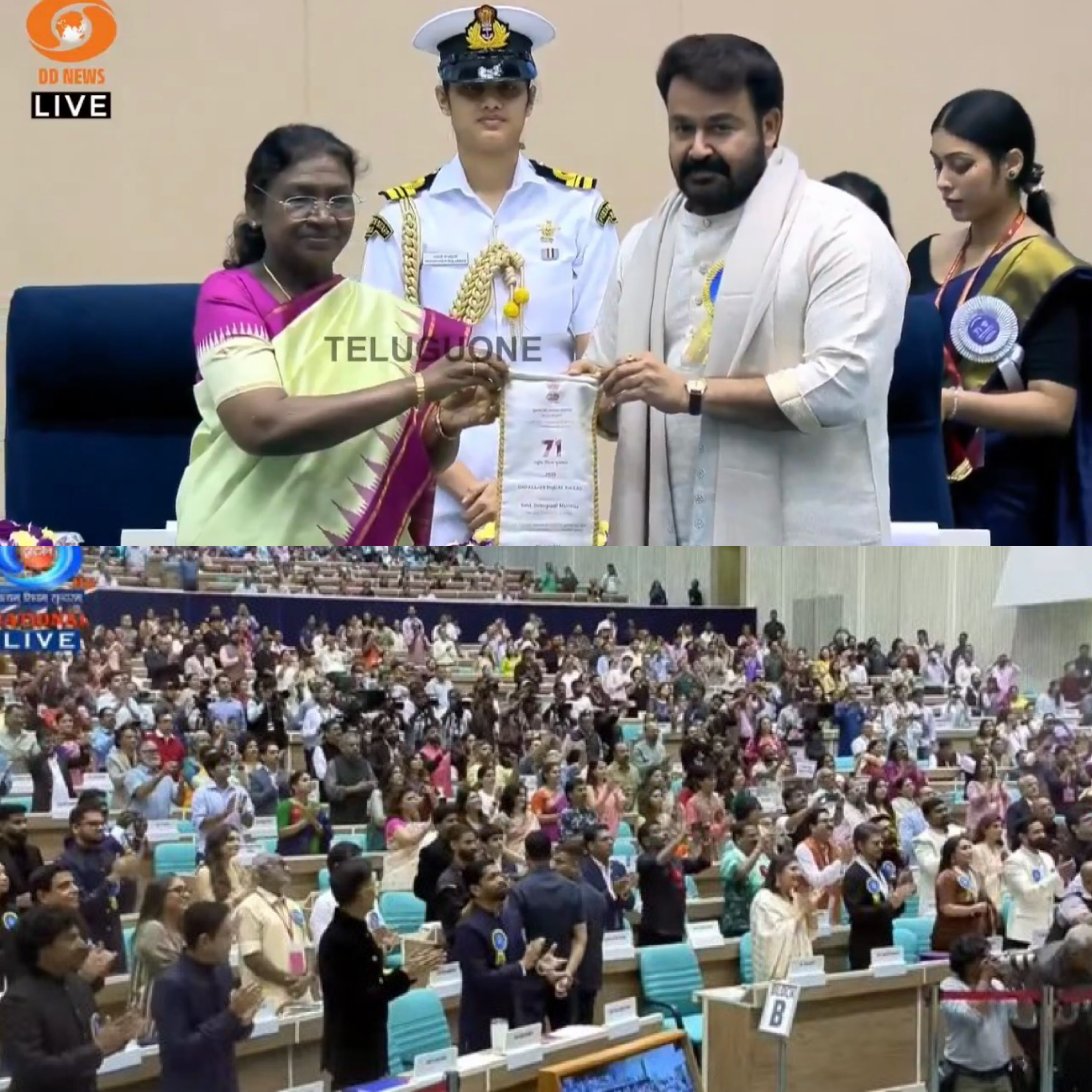 Mohanlal dadasahebphalkeaward getting movement video viral