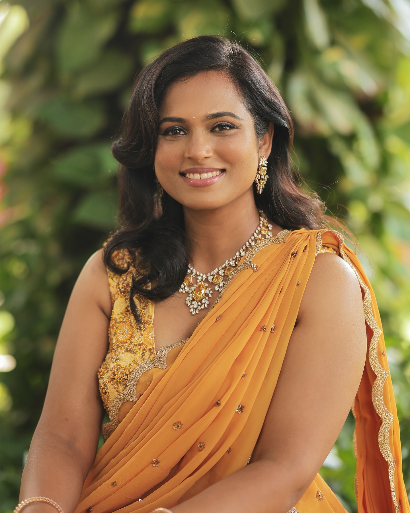 Ramya pandian in saree